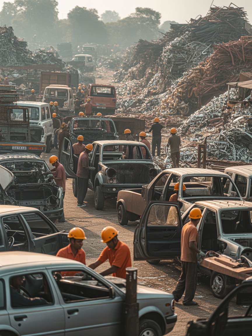 Scrap metal processing